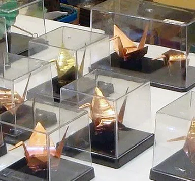 板金の折り鶴