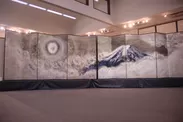 日本画伊東正次　月下富士山図