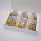 クリスマスマドレーヌラスク簡易箱(6袋入)