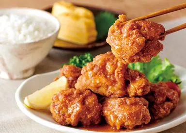 めんたいソース使用例(唐揚げ)