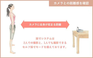 自撮りでの採寸もOK