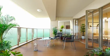 オープンエアリビングバルコニー完成予想CG