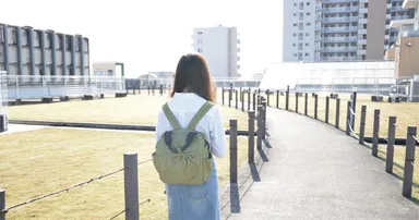 リボン2wayリュック モスグリーン2