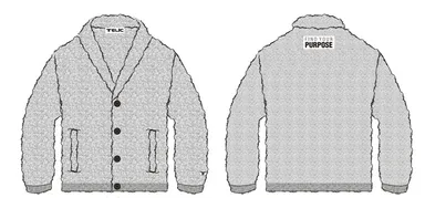 ショールカラーカーディガン