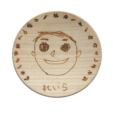 お絵かき絵皿(竹の食器 FUNFAM)