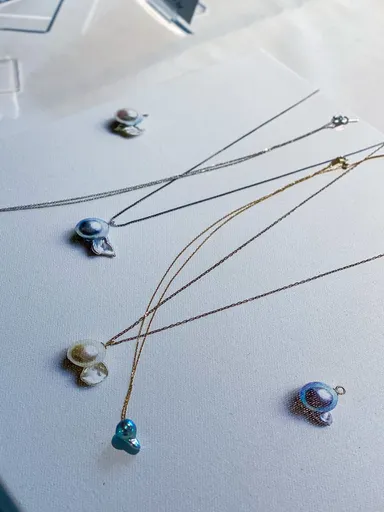 金魚真珠ネックレス