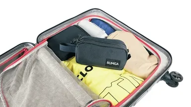 スーツケースのすき間に余裕で入る