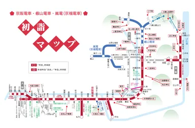 初詣路線図