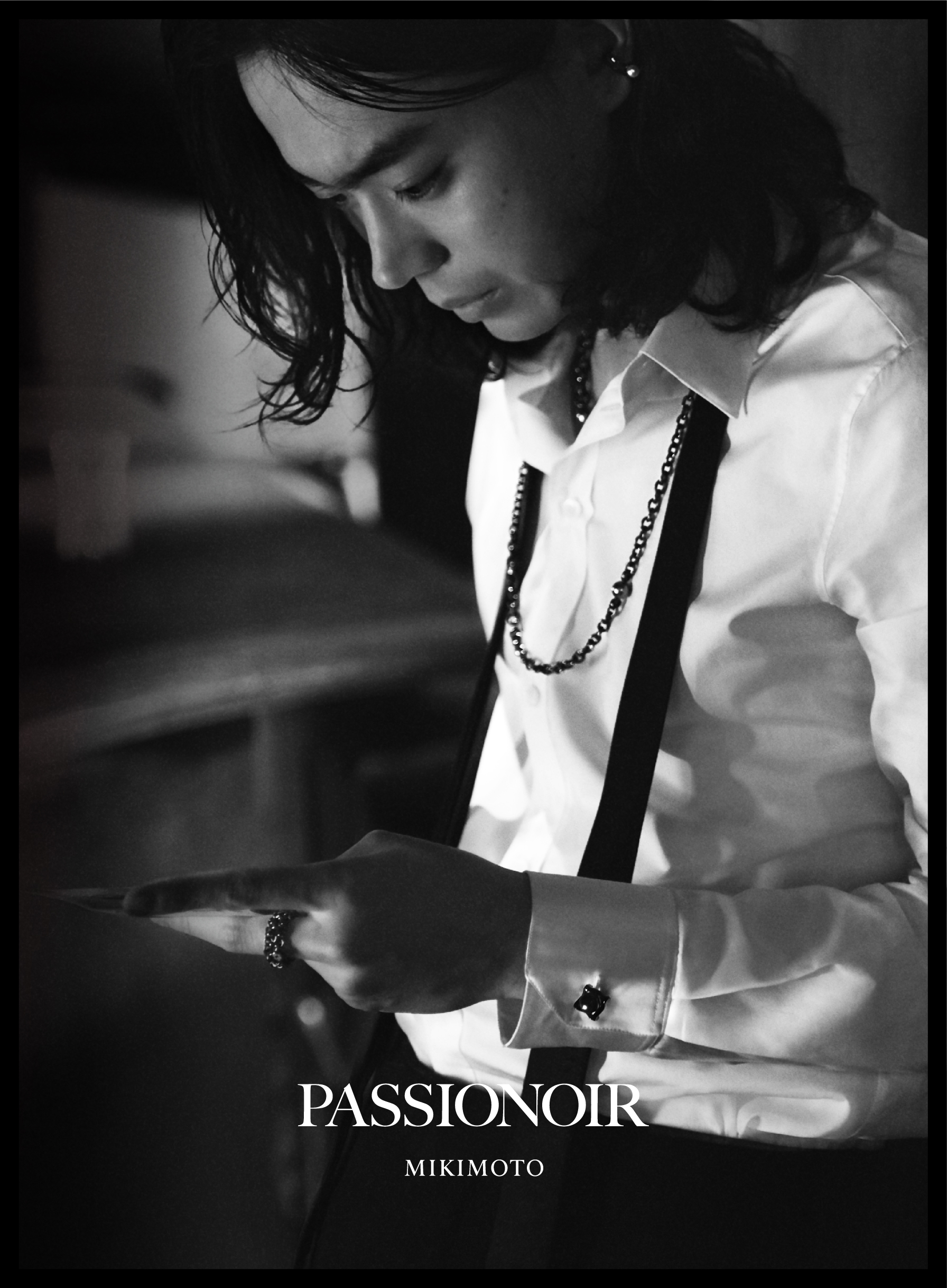 ミキモト mikimoto イヤーカフ PASSIONOIR M 至高の黒