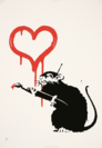 バンクシー《ラヴ・ラット》Love Rat 2004年　個人蔵