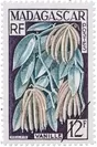 はじめてバニラを主題とした切手(仏領マダガスカル、1957年)