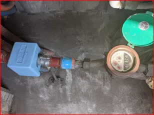 戸建の元栓近く