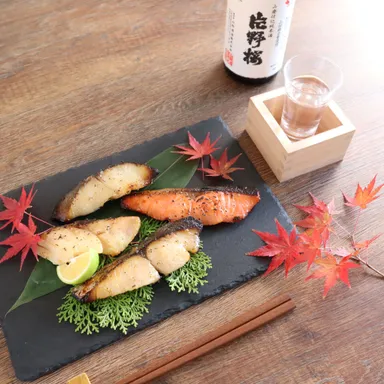 日本酒とともに