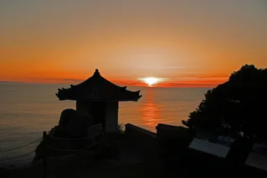参考：観音崎の夕日