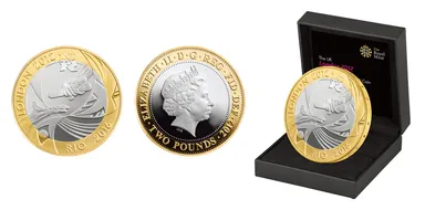 2ポンド2色銀貨