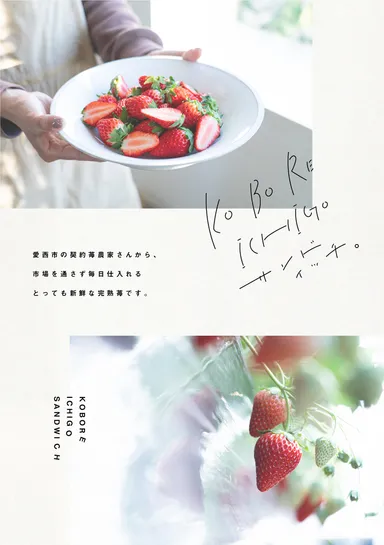 契約農家直送の苺を使用