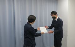 贈呈式の様子