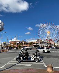 北谷町周辺の公道を走行中