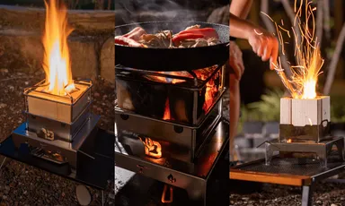 「2×4材」端材の廃棄ロスを削減する「吹火台2×4STOVE」