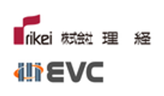 株式会社理経、株式会社EVCのロゴ