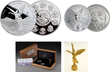 『メキシコ　リベルタード1オンス銀貨発行30周年記念　銀貨2種セット』