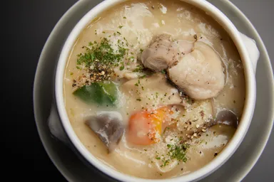 濃厚チーズの鶏クリームシチュー