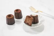ダークチョコレートとチョコレートリキュールを使ったチョコレートカヌレ