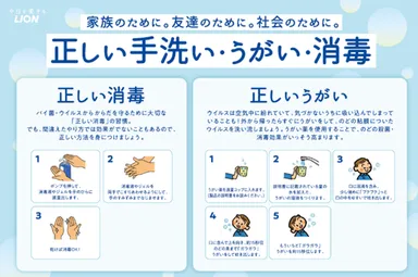 正しい消毒とうがい方法