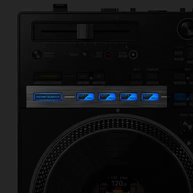 瞬時にスクラッチ音源を呼び出すINSTANT SCRATCH機能