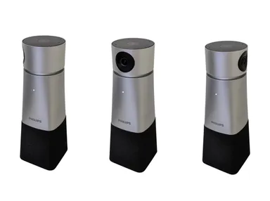 〔カメラ位置の調節：水平には340度回転〕