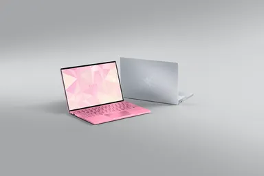 （Razer Book　左：Quartz Pinkモデル　右：Mercury Whiteモデル）