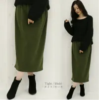 ［ハニーオンデイズ］選べるデザイン　裏起毛スカート