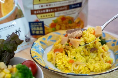 非常食アレンジ【肉じゃが×ドライカレー】