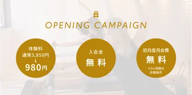 オープニングキャンペーン