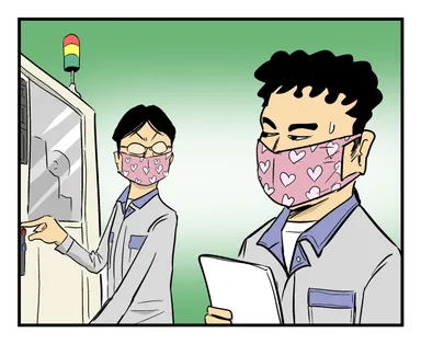 【入賞】班長と カブってしまった 柄マスク(うーるちゃん さん)