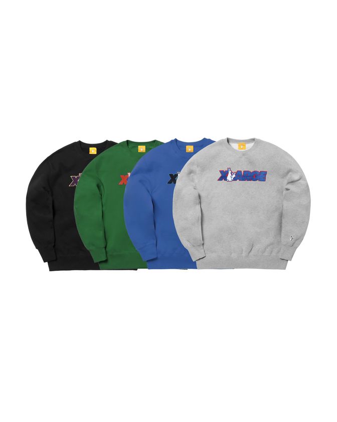 XLARGE collaboration with FR2 Crew Sweat