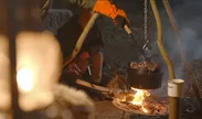 焚き火とダッチオーブン