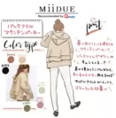 MiiDUE　バックフリル マウンテンパーカー グラフィックレコード