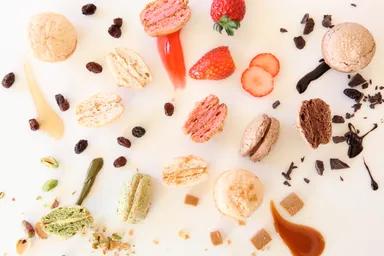 5種類のフレーバーが楽しめるマコロン