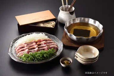 下鴨茶寮ギフトカード コードギフト(13,000円)_商品「合鴨と葱の出汁しゃぶ」