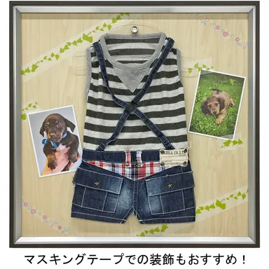 ペットメモリアル額装例