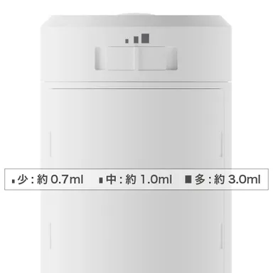 3段階の噴射切替スイッチ