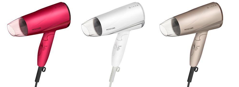 大風量の速乾力×軽さで、快適ドライを実現 ioneから「マイナスイオン ヘアードライヤー TD330A」新登場｜株式会社テスコムのプレスリリース