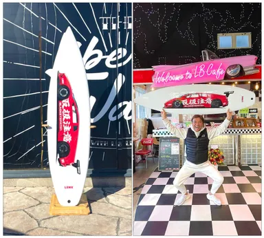 LIBERTY WALK × BLACK EYEPATCH エアーブラシサーフボード　(※1)加藤 渉 『BH チャリティーオークション終了～落札額￥100万ワァーオありがとうございました。』 リバティーウォーク代表シャコタンコヤジの「今日のワンポイント」　2022年1月23日　より引用