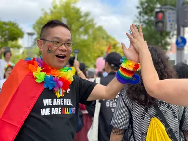 Allyプロジェクト　パレードの様子