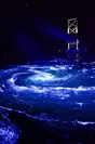 夜の鳴門海峡の渦潮