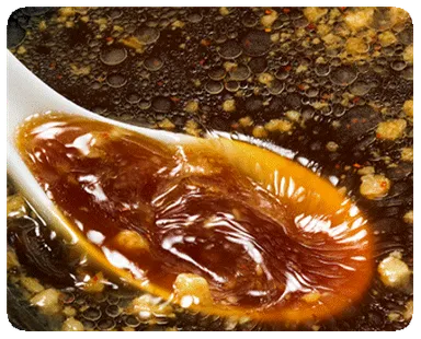 背脂濃厚醤油　スープ