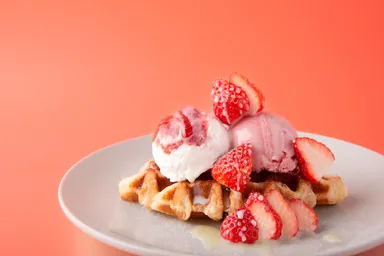 フレッシュ苺 de POMPONクロッフル