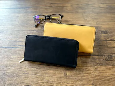 カーフレザー_ラウンドウォレット