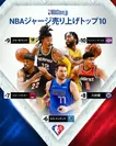 NBAジャージ売り上げトップ10(#6-#10)